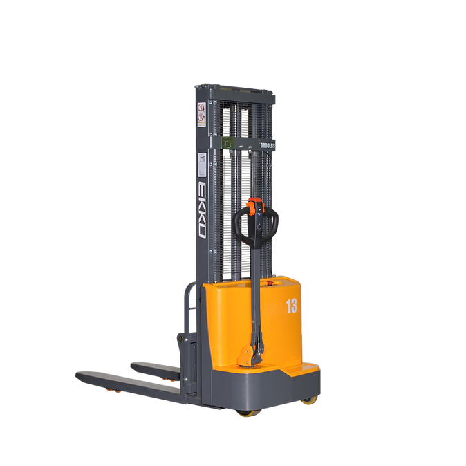 EKKO EB13CD 2800lbs Fully Powered Fork Over Stacker 118" Lift