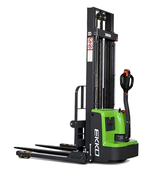 EKKO EB13E-145LI 2800lbs Fully Li-ION Powered Straddle Stacker 145" Lift