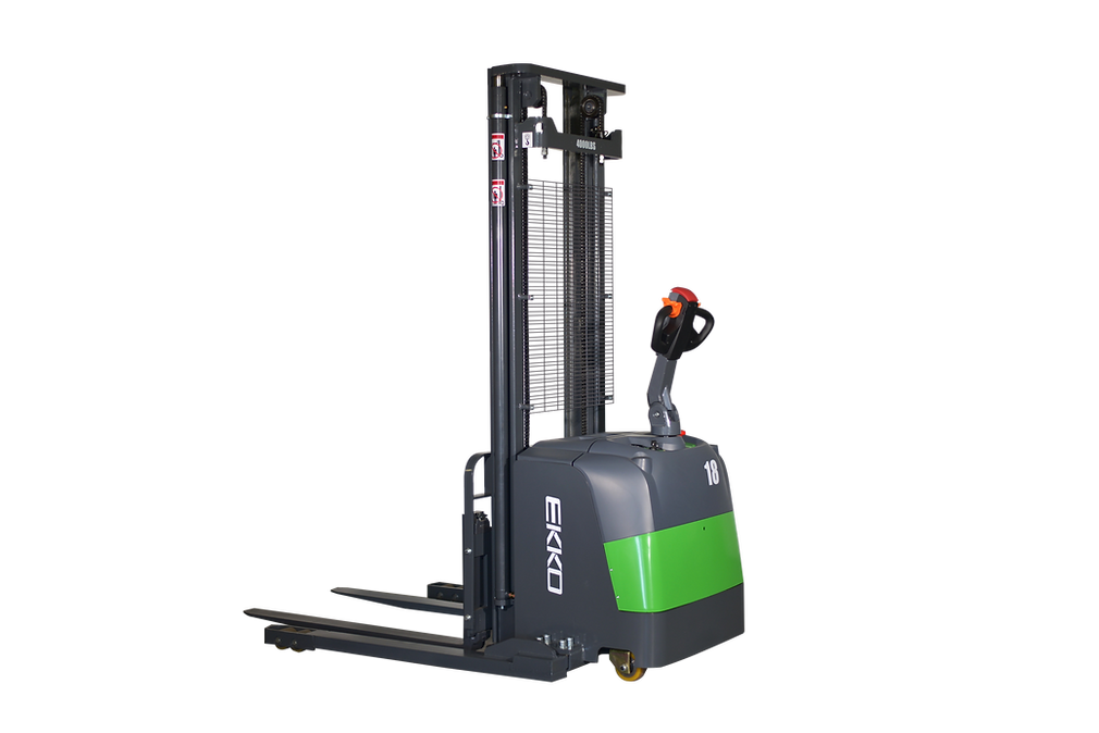 EKKO EB18C-138LI 4000lbs Fullly Li-ION Powered Straddle Stacker 138" Lift