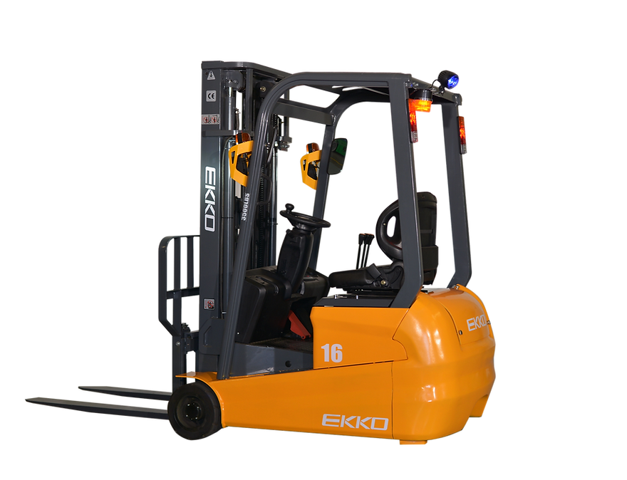 EKKO EK16A-177 3500lbs 3-Wheel Electric Forklift 177" Lift