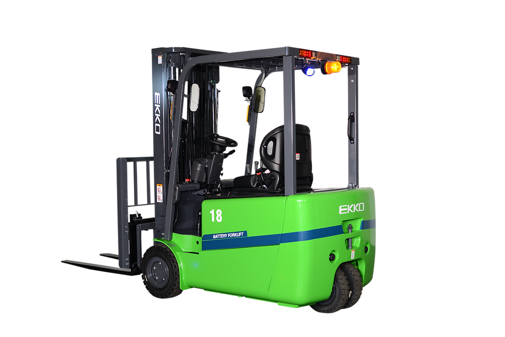 EKKO EK18AT-185LI 4000lbs 3-Wheel Electric Forklift (LI-ION) 185" Lift