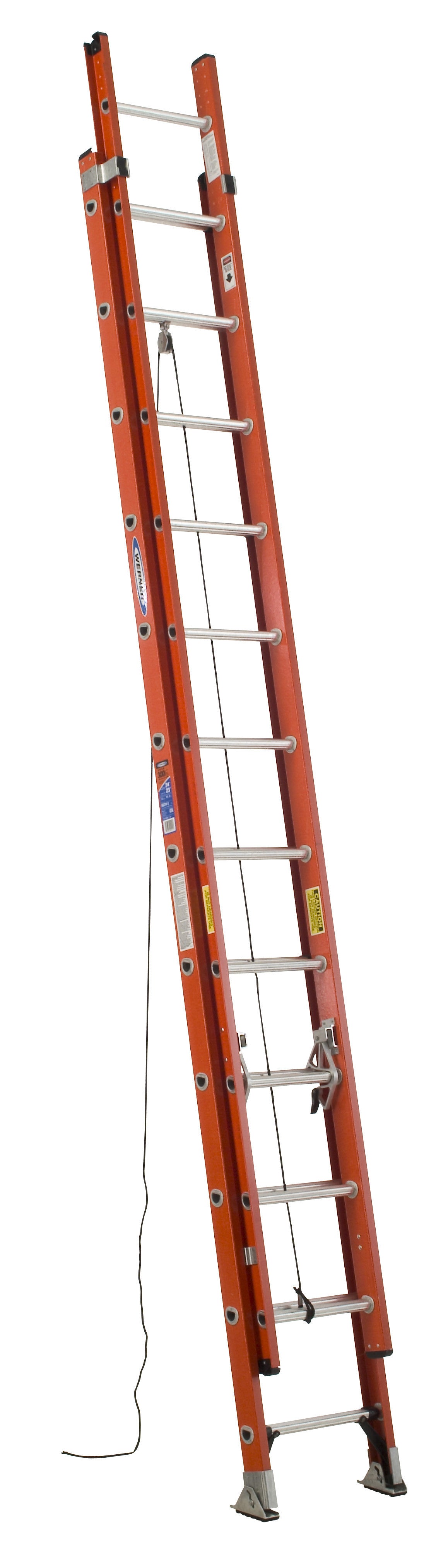 Vestil Fiberglass Extension Ladders with Aluminum Rungs