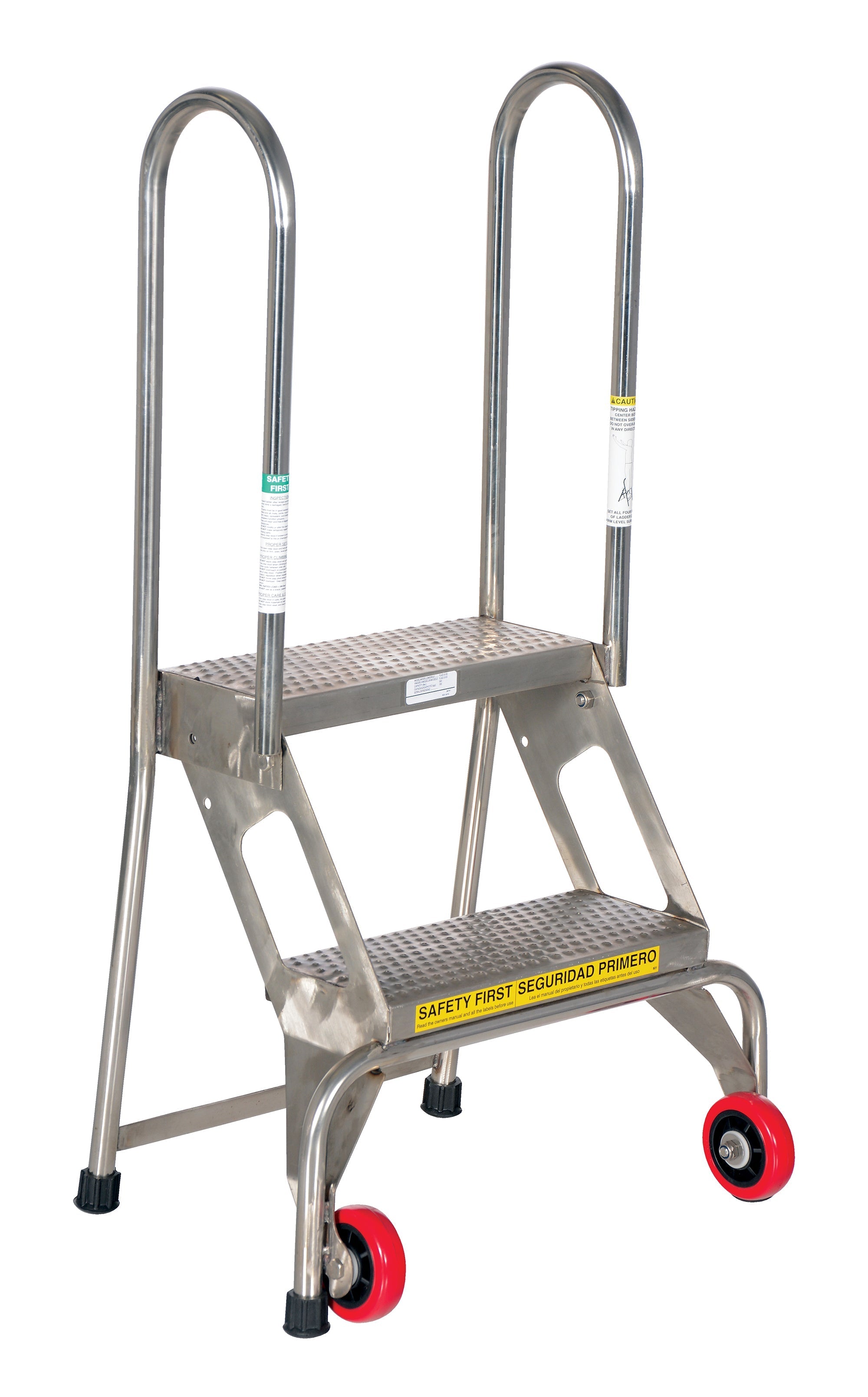 Vestil Folding Ladders with Wheels