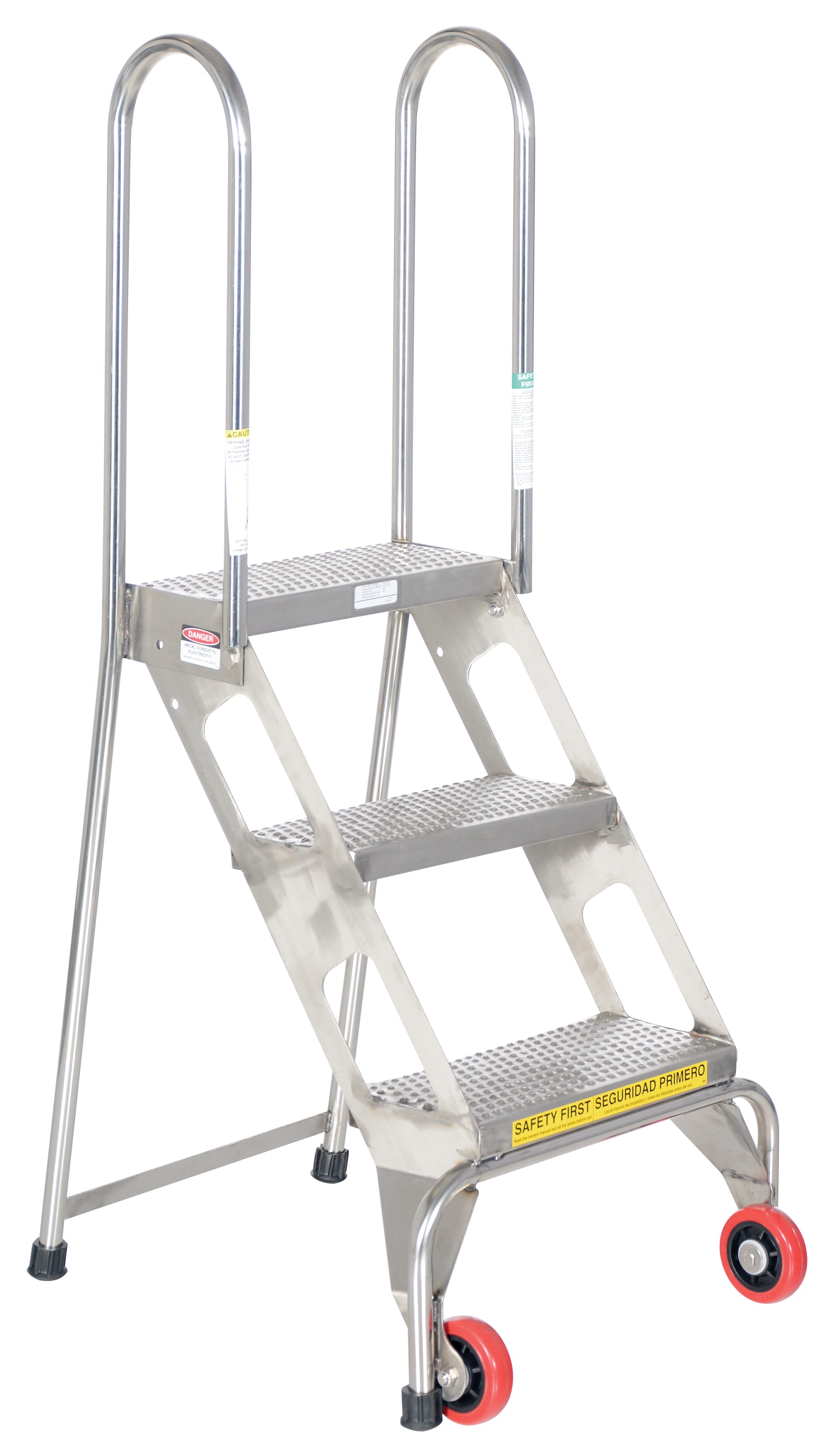 Vestil Folding Ladders with Wheels