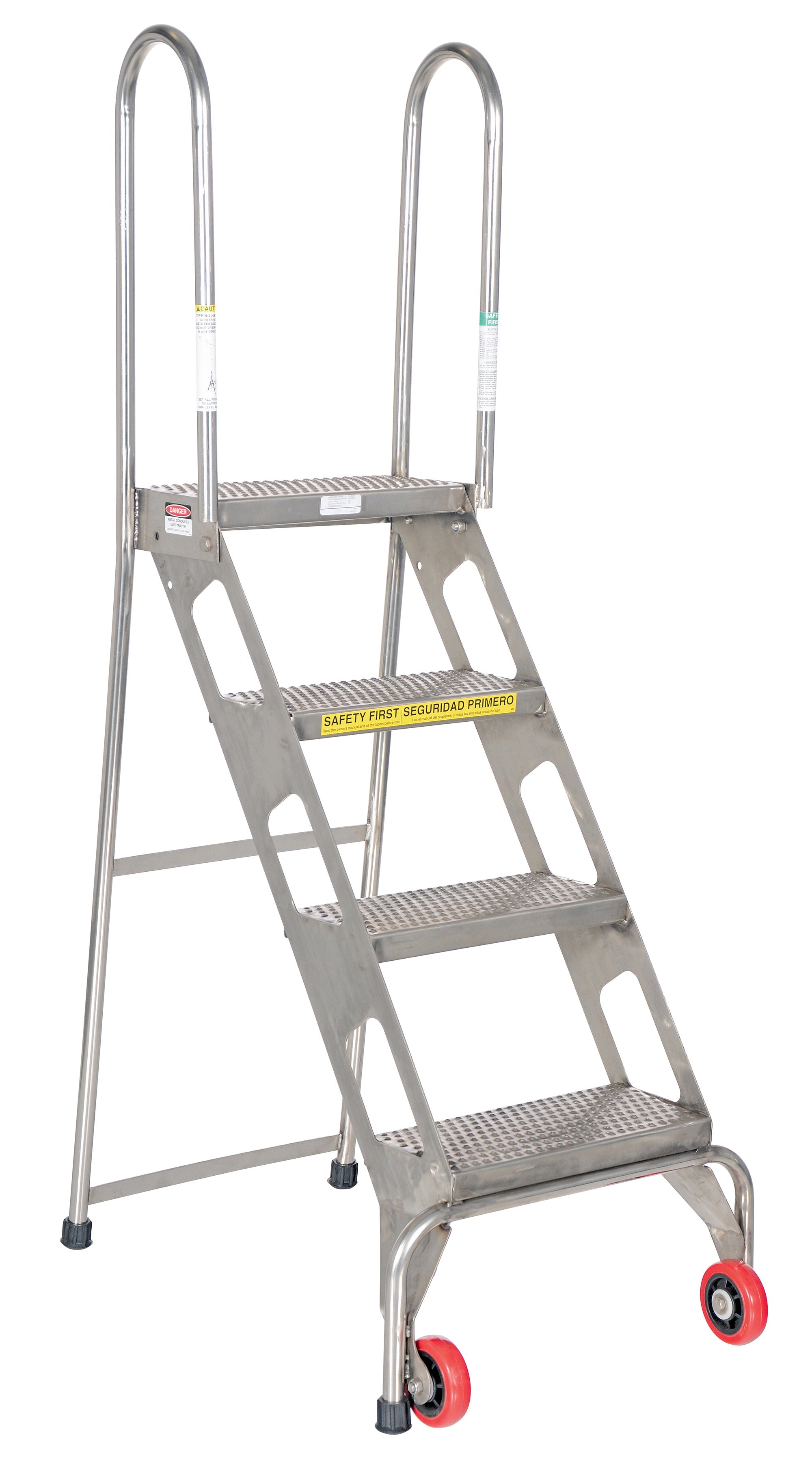 Vestil Folding Ladders with Wheels