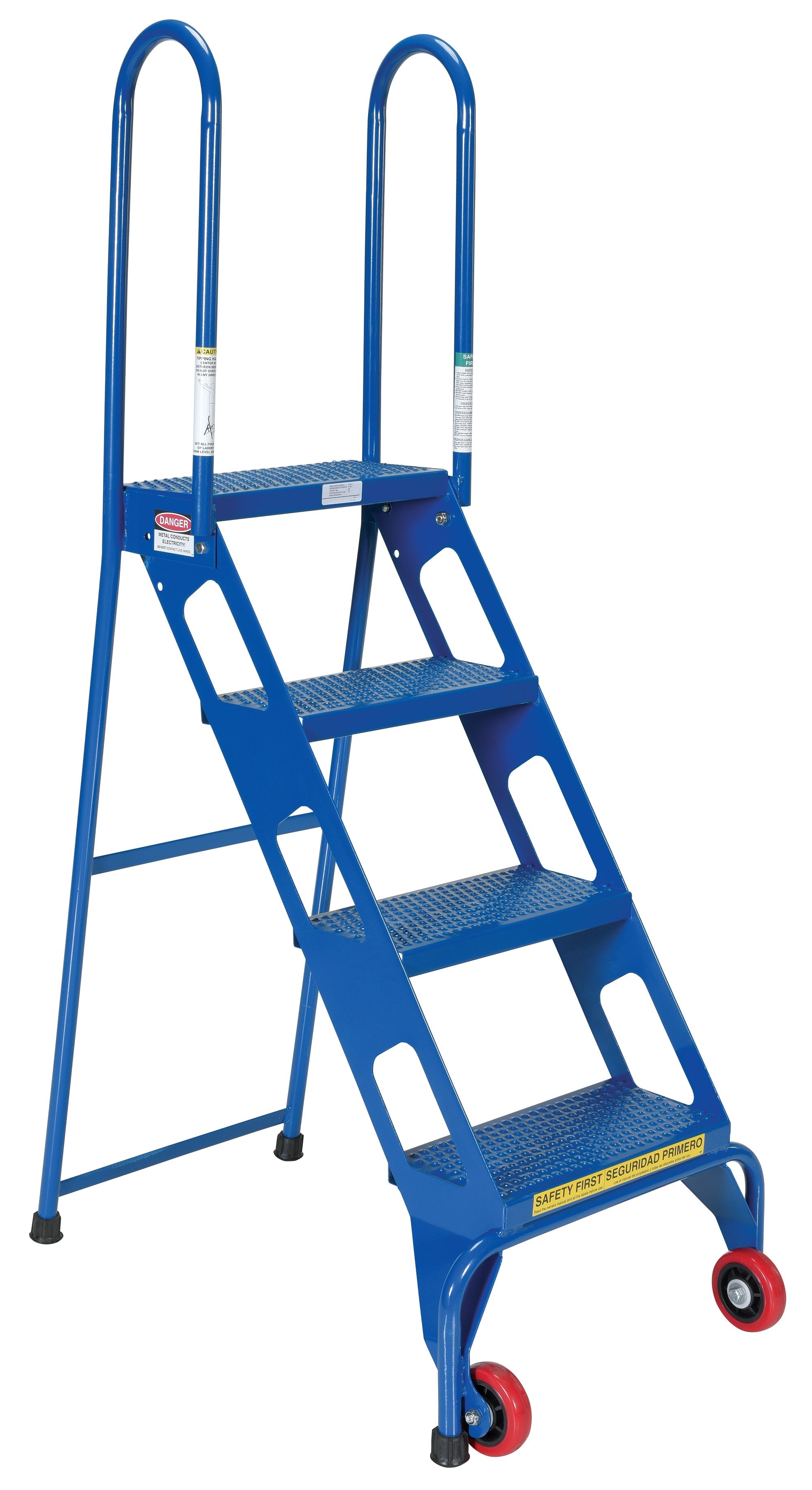 Vestil Folding Ladders with Wheels