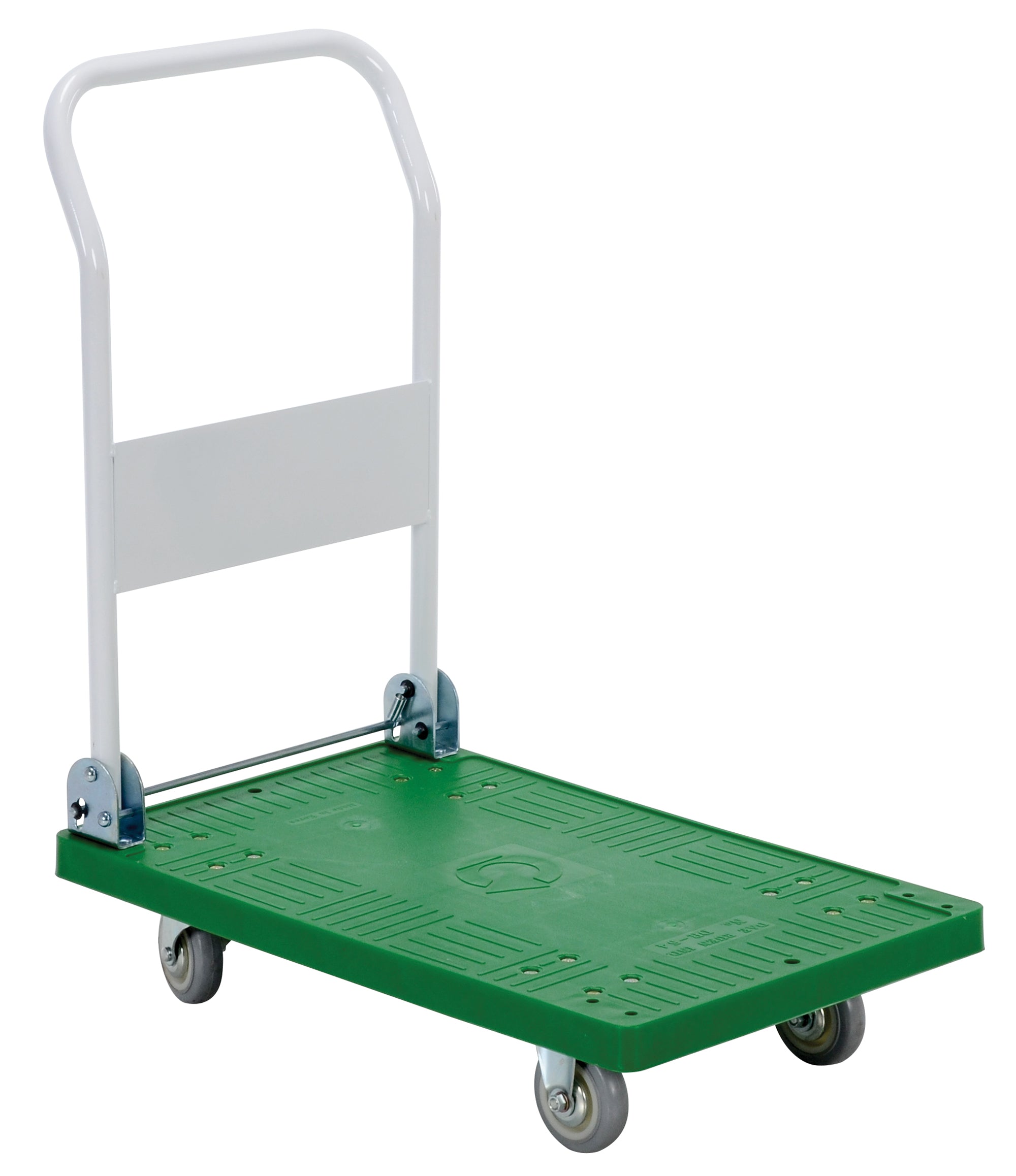 Vestil Plastic Platform Trucks with Fold Down Handle