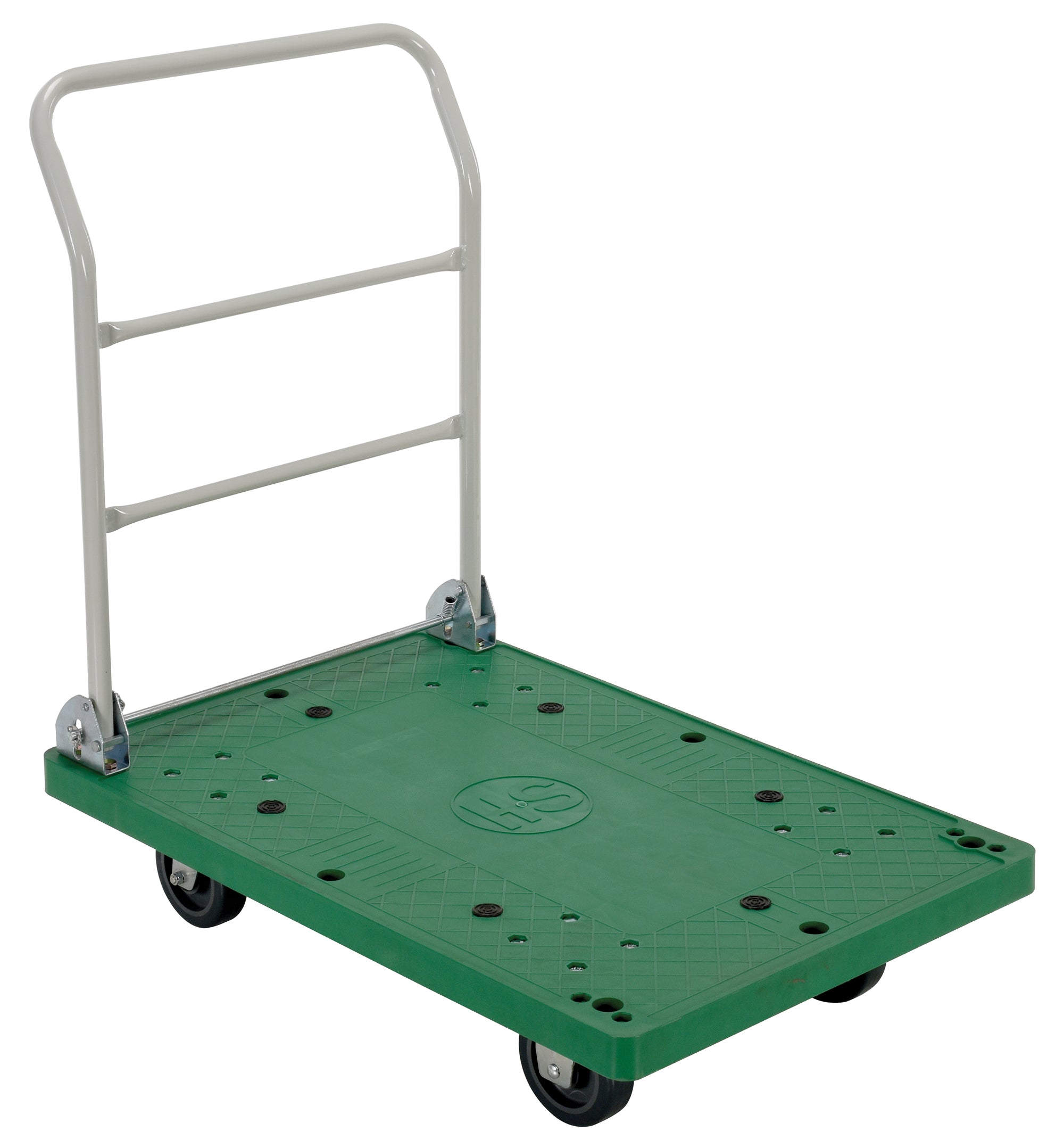 Vestil Plastic Platform Trucks with Fold Down Handle