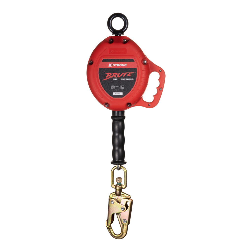 KStrong BRUTE 20ft Cable Self Retracting Lifeline with Snap Hook
