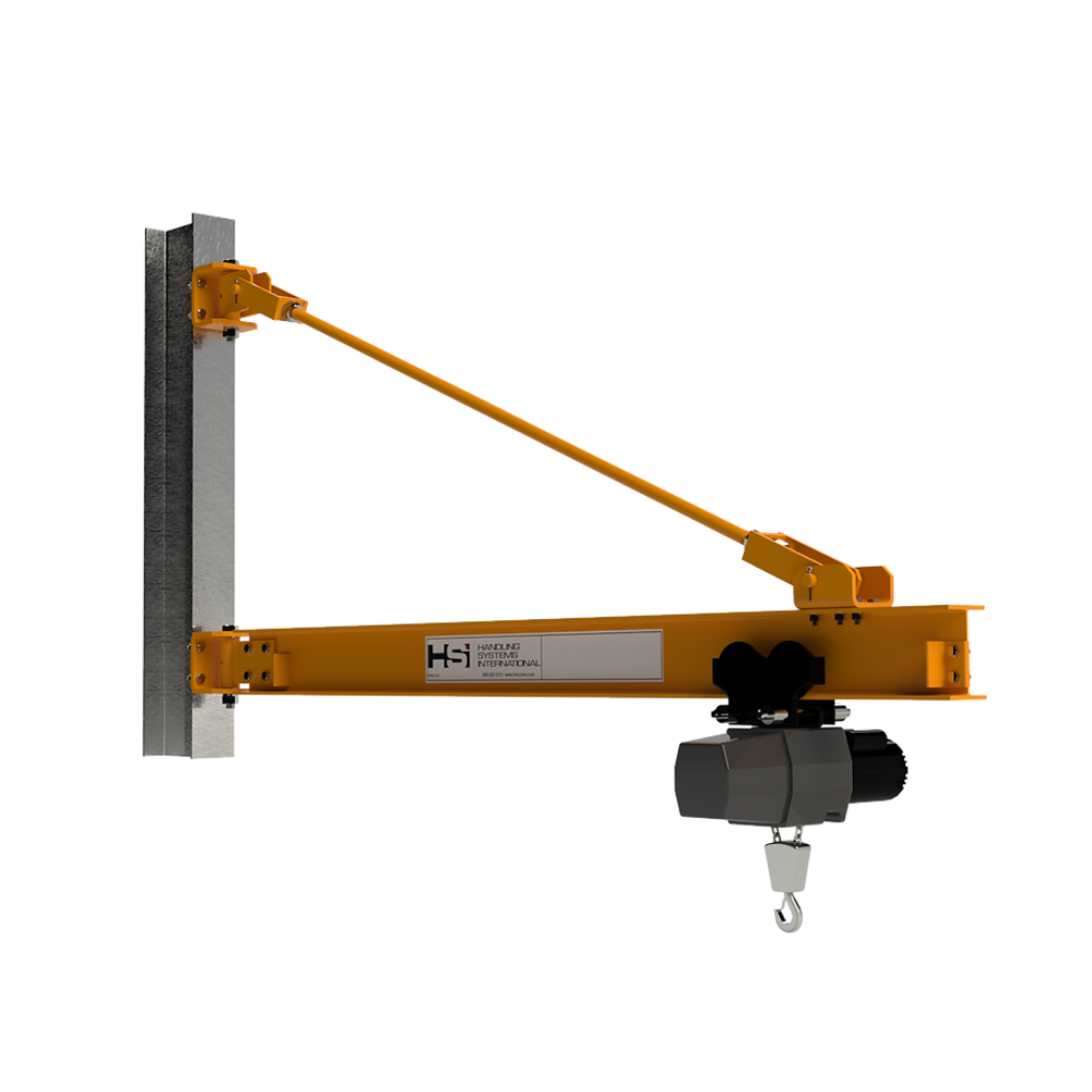 HSI 500lbs Tie Rod Style Wall/Column Mounted Jib Crane