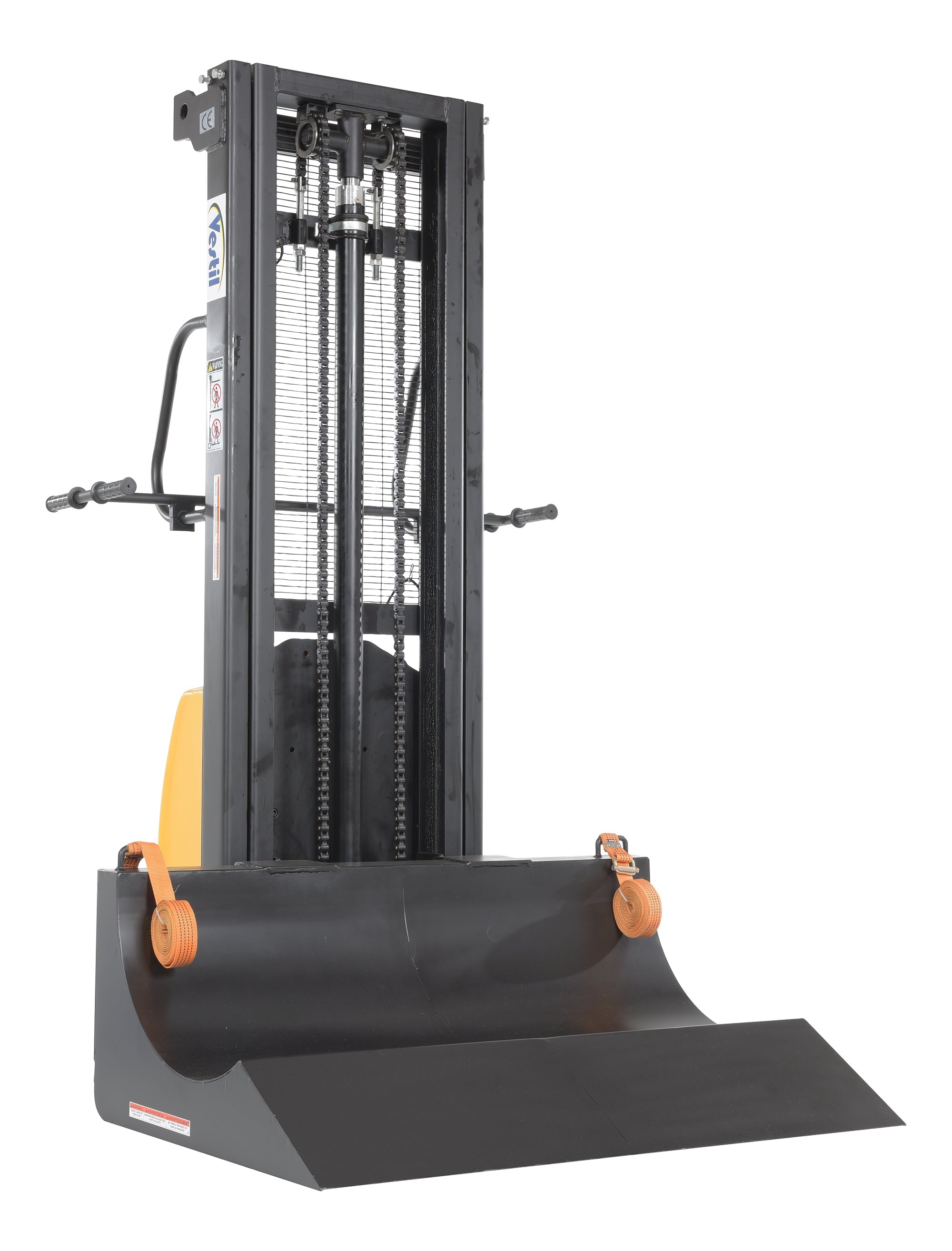 Vestil Roll Material Transporter with DC Powered Lift Feature