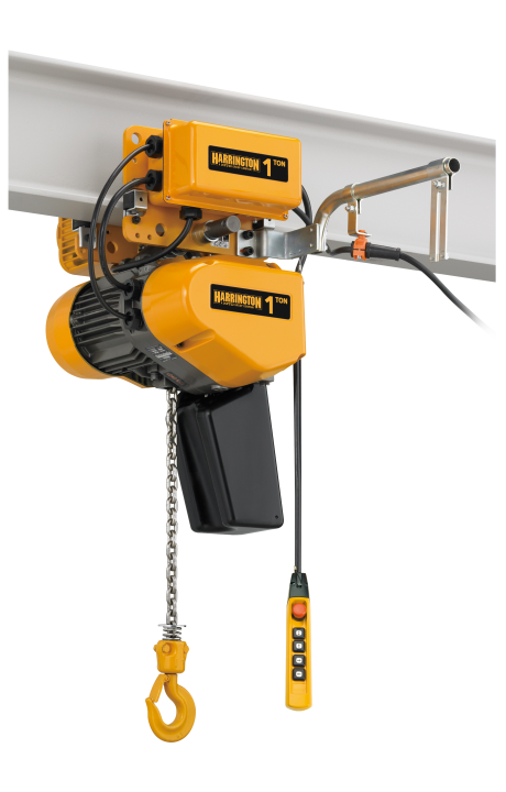 Harrington EQM Motorized Trolley  3-Phase Dual Speed Electric Chain Hoist