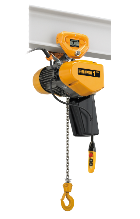 Harrington EQP Push Trolley Electric Chain Hoist