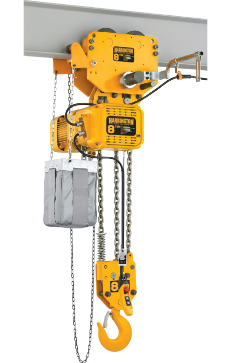 Harrington NERG 3Ph Geared Trolley Electric Chain Hoist