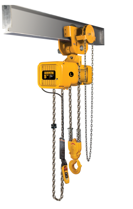 Harrington NERG 3Ph Geared Trolley Electric Chain Hoist