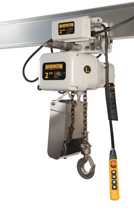 Harrington NERM-FG Motorized Trolley  Food Grade Electric Chain Hoist