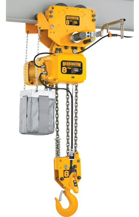 Harrington NERP 3Ph Push Trolley Electric Chain Hoist