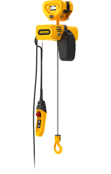 Harrington SEMP 1Ph Push Trolley  Mini Electric Chain Hoist