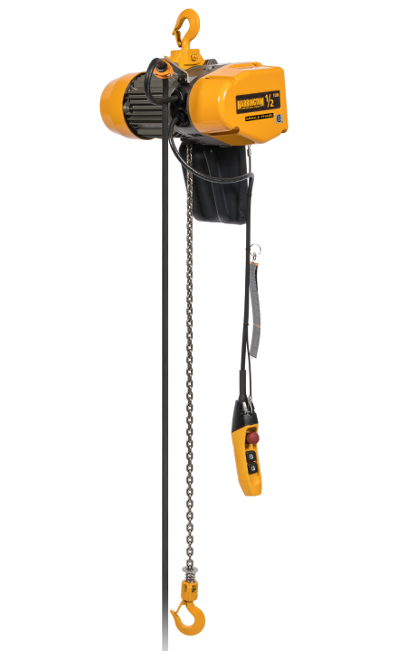 Harrington SEQ 1Ph Dual Speed Top Hook Electric Chain Hoist