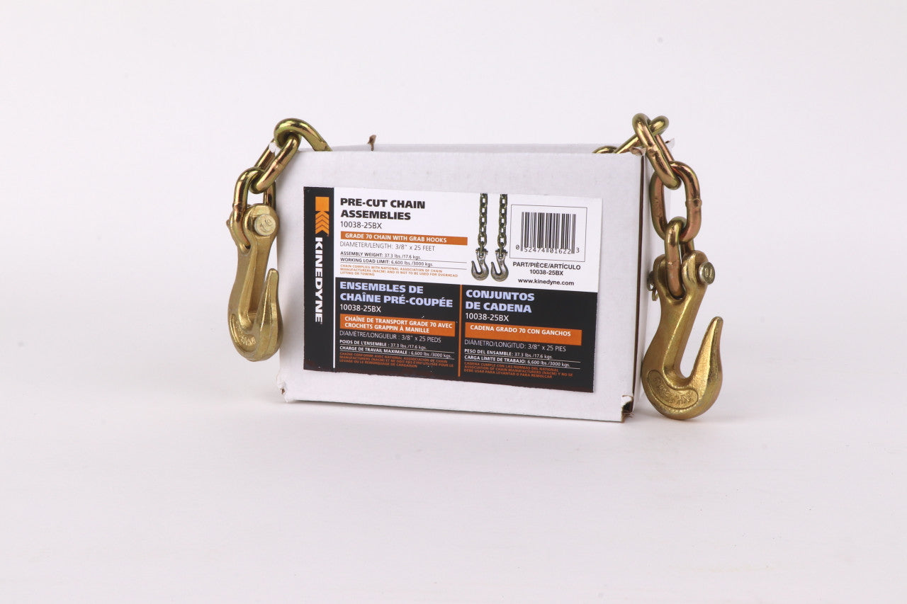 Kinedyne Grade 70 Grab Hook Chain Assembly 3/8