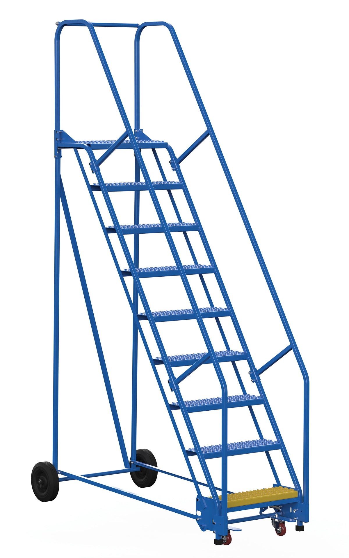 Warehouse Tall Racking Ladders Vestil 9 Step Rolling Warehouse Ladders – Lifting Equipment Store USA