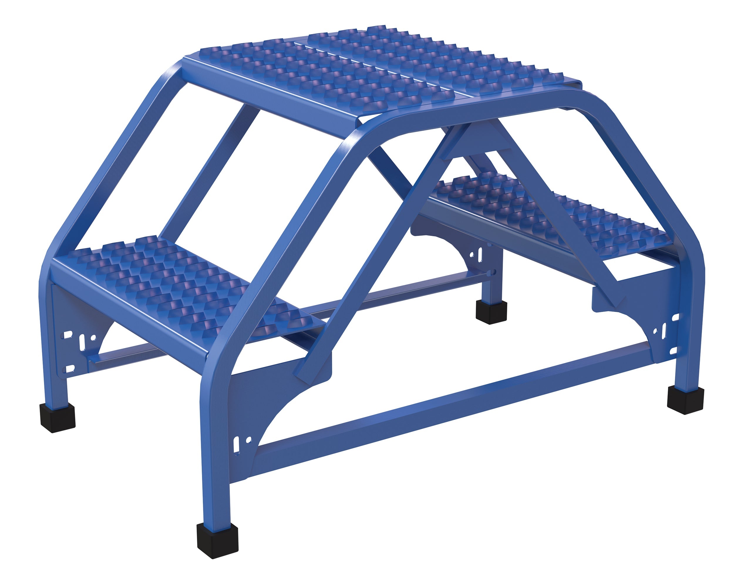 Vestil Double Sided Step Ladders- Blue