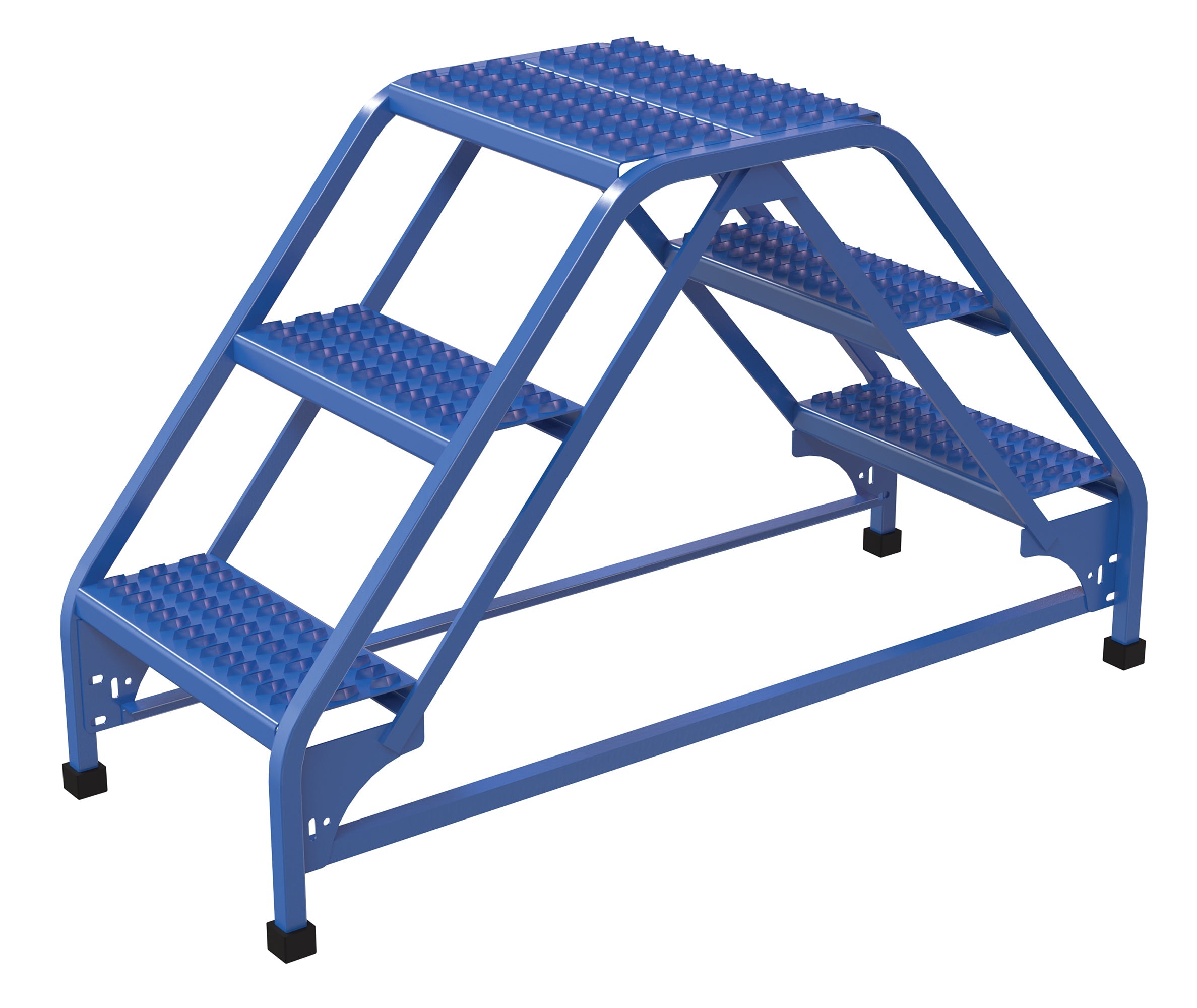 Vestil Double Sided Step Ladders- Blue