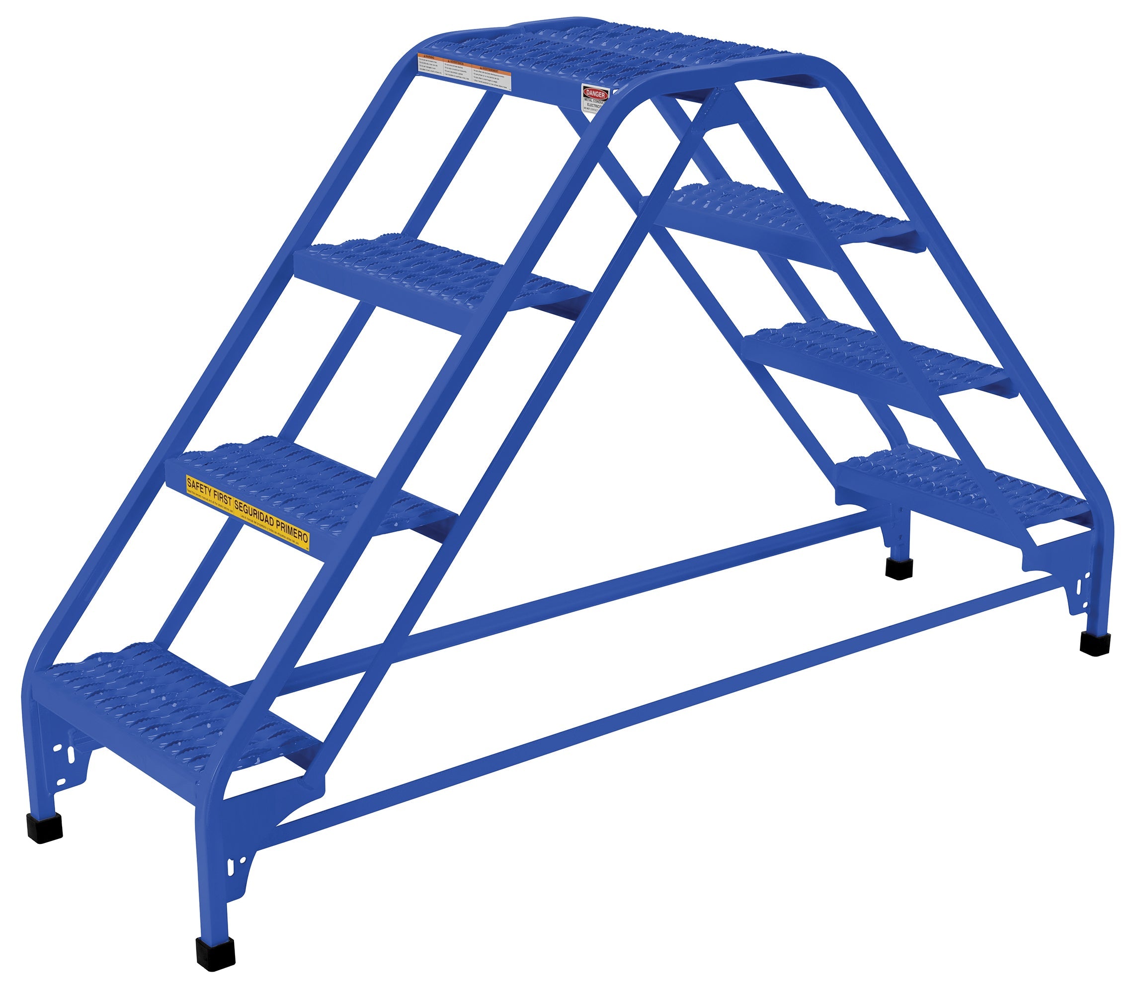 Vestil Double Sided Step Ladders- Blue