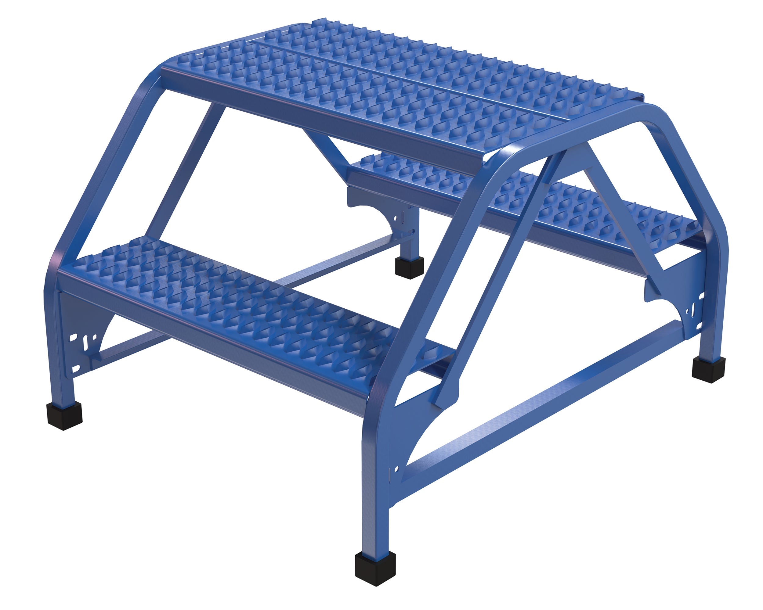 Vestil Double Sided Step Ladders- Blue