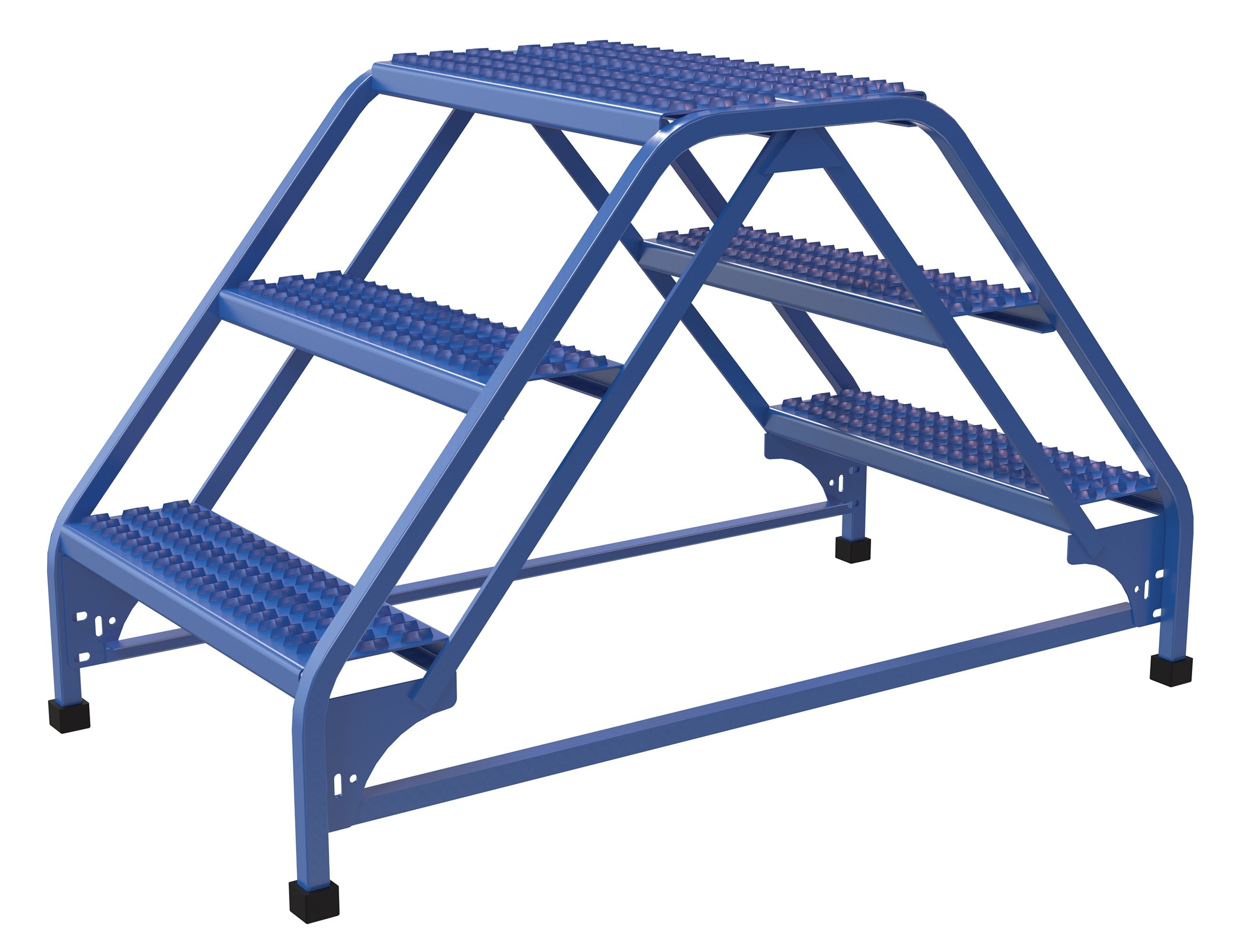 Vestil Double Sided Step Ladders- Blue