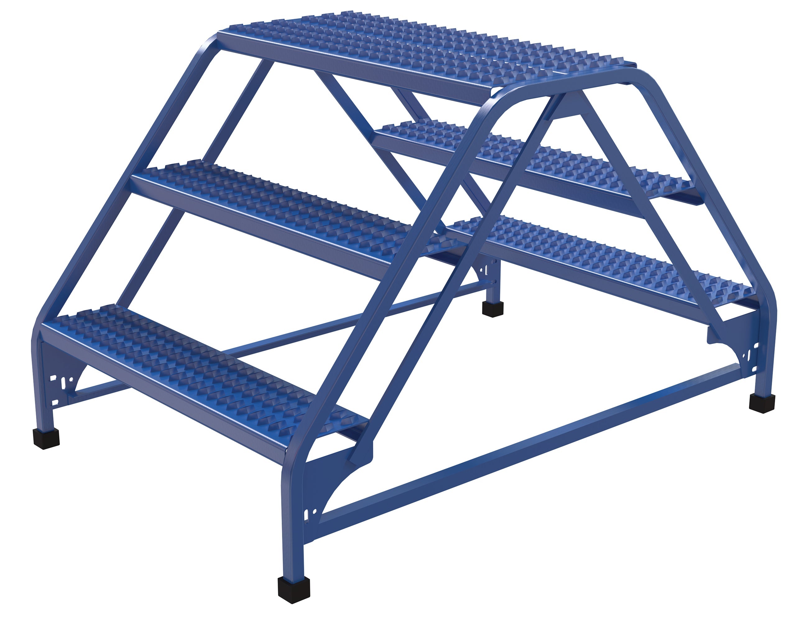 Vestil Double Sided Step Ladders- Blue