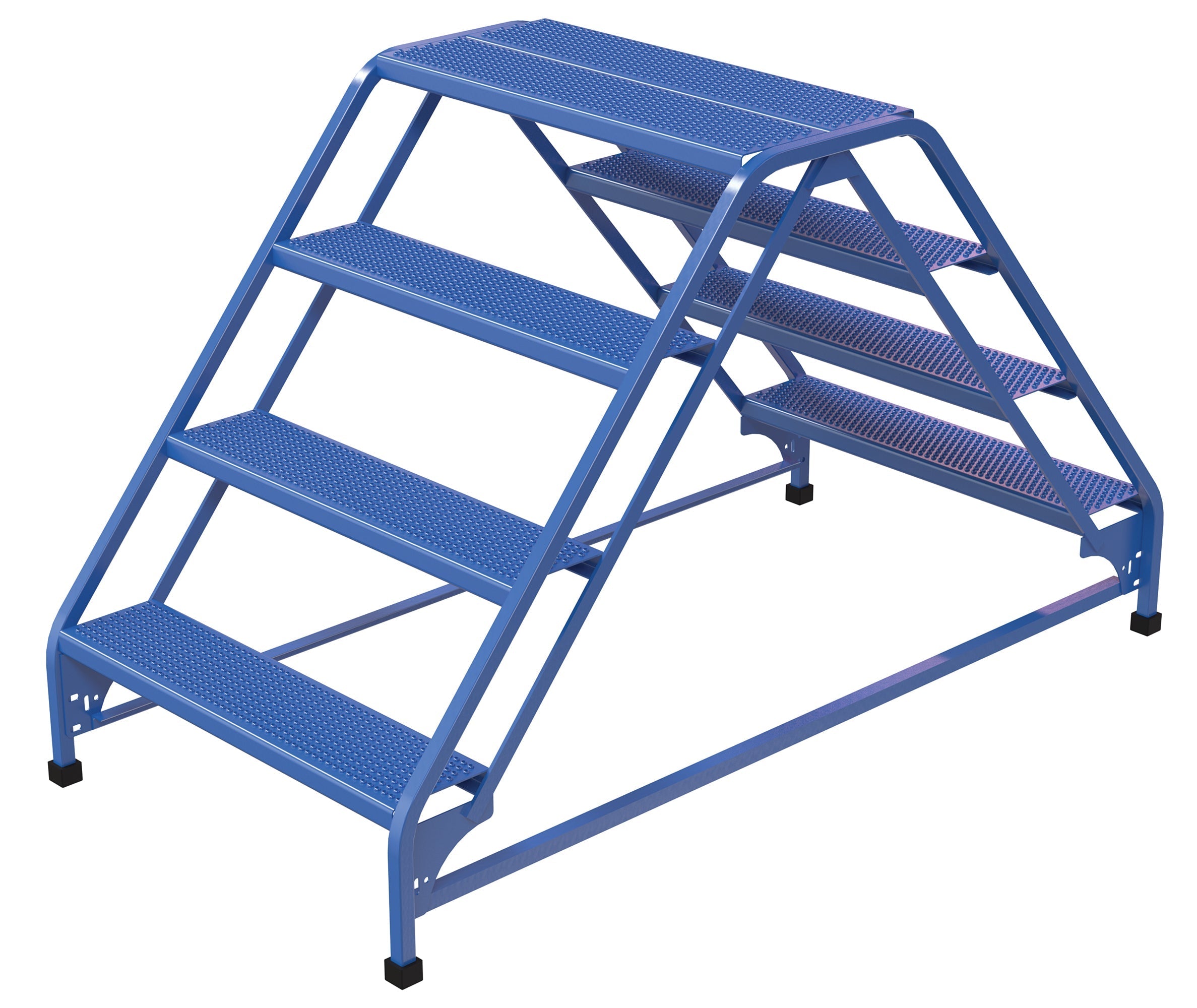 Vestil Double Sided Step Ladders- Blue