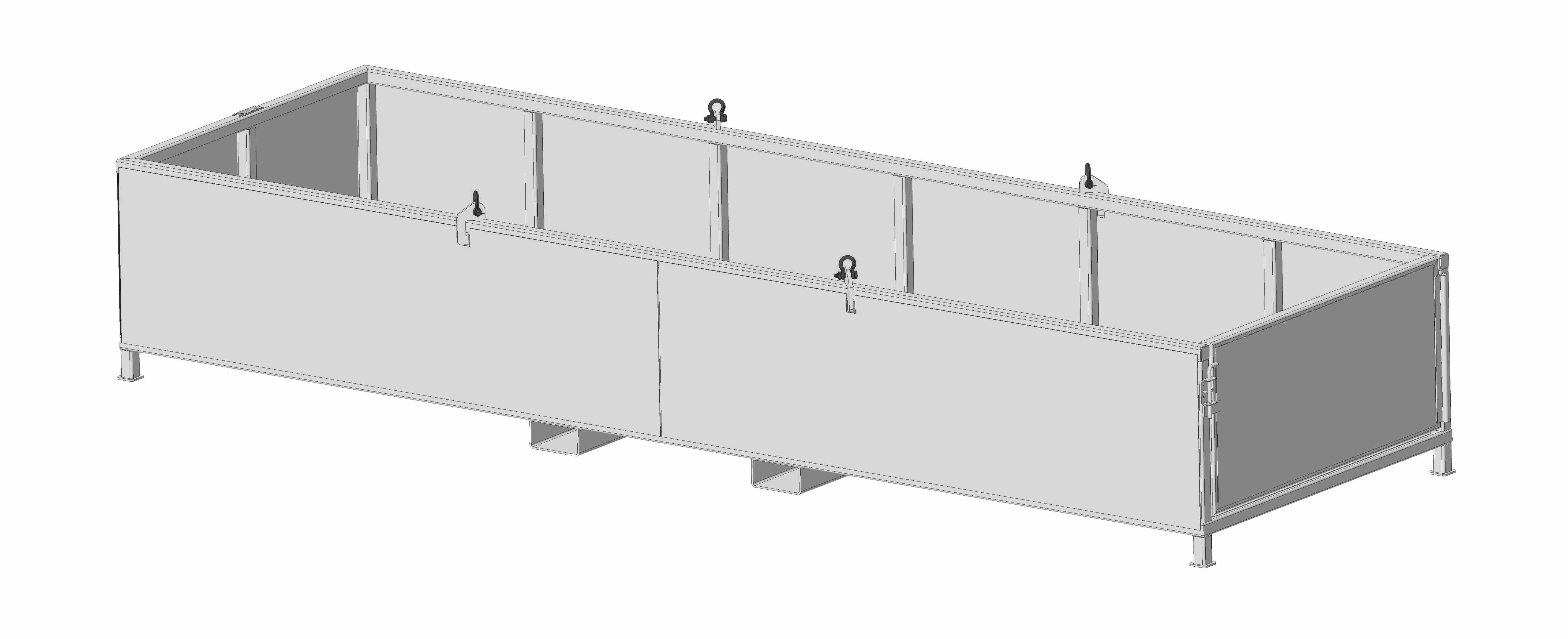 Machining & Welding Swing Door Material Baskets