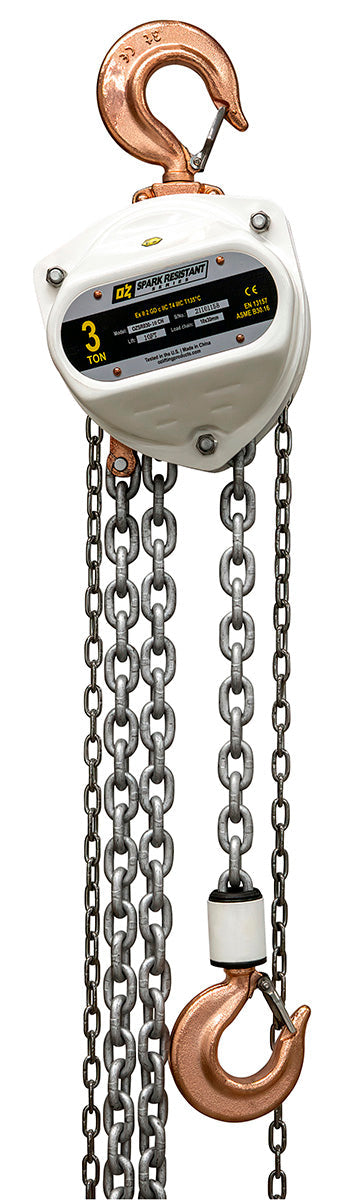 OZ Lifting Spark Resistant Manual Chain Hoist