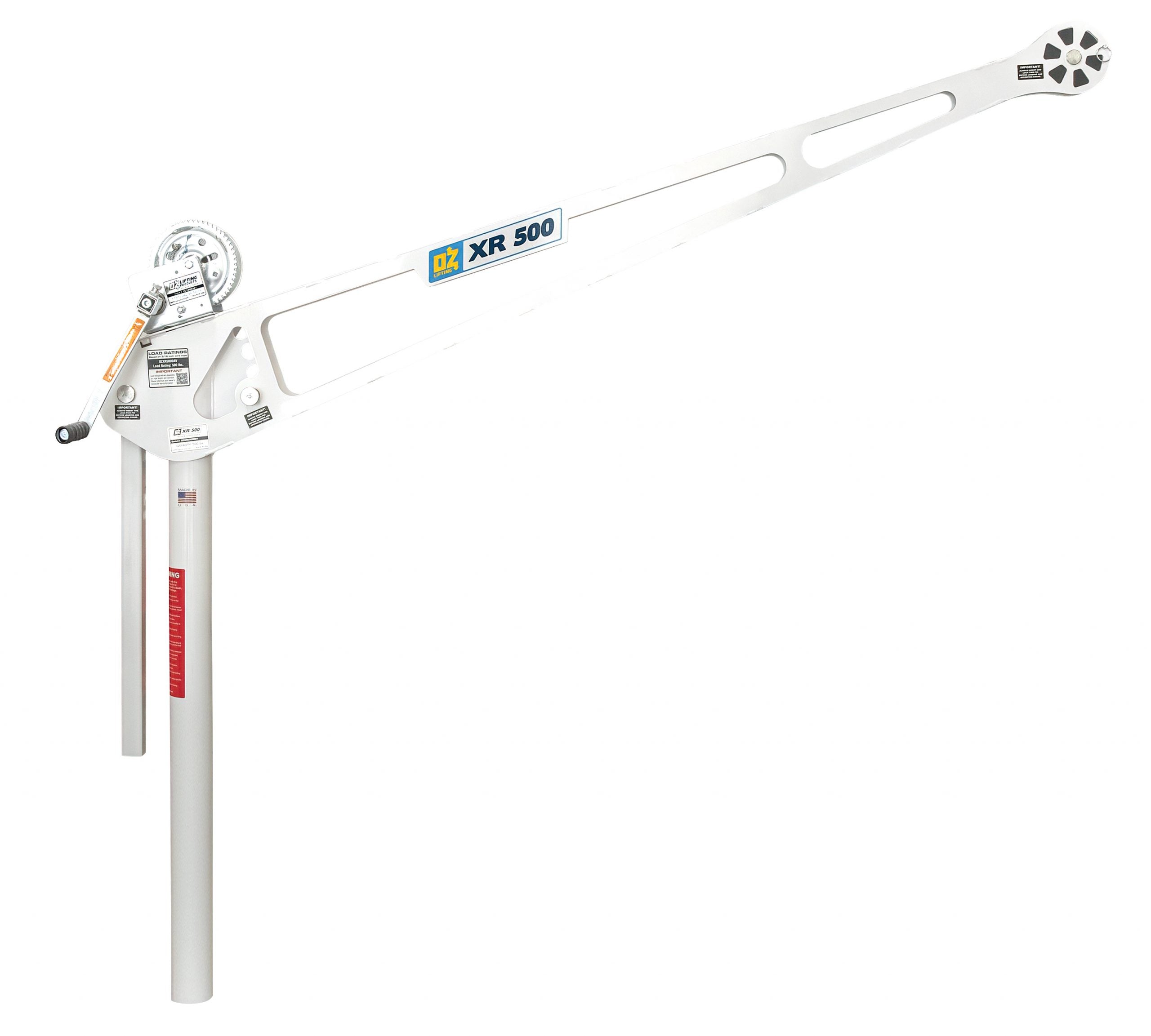 OZ Lifting XR Series Davit Crane with Manual Winch for Lifting Dinghies