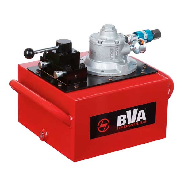 BVA Hydraulics Rotary Air Pump 4HP 3-Gallon 4W/3P Manual Valve 10,000 PSI