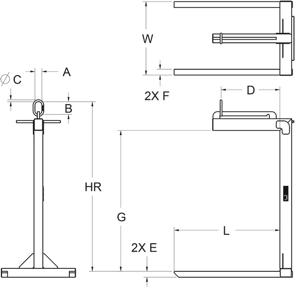Machining & Welding Dual Bale Pallet Lifters