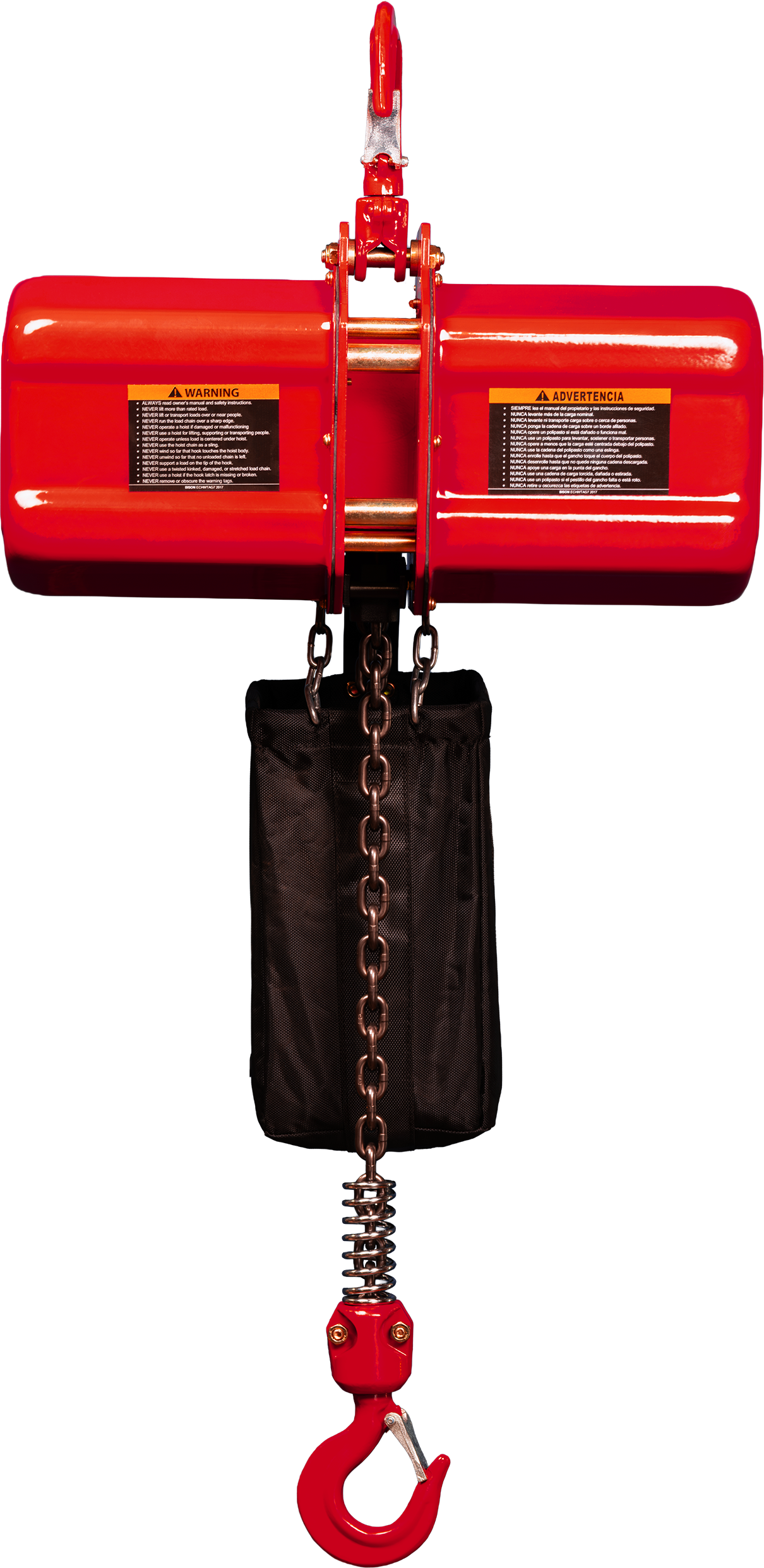 Bison 0.25Ton Single Phase Electric Chain Hoist 115v/230v
