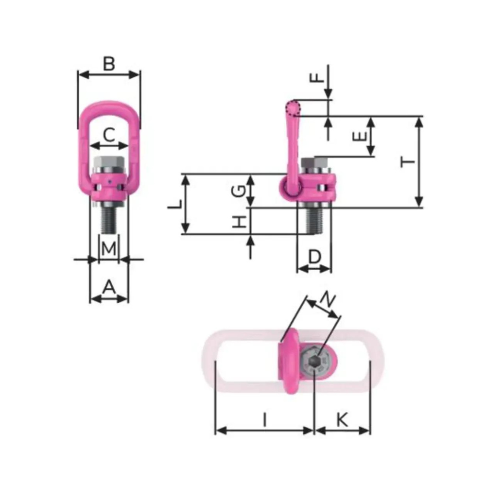 RUD VLBG-Z Load Ring, UNC/UN Thread