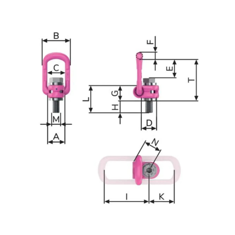 RUD VLBG Load Ring, Metric Thread