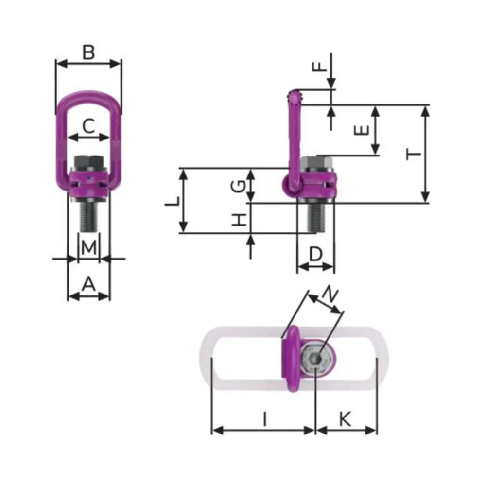 RUD VLBG-Plus Load Ring, Metric Thread