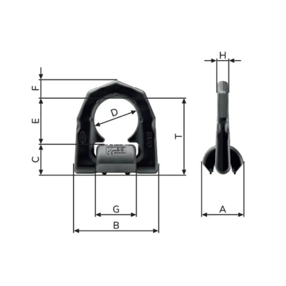 RUD VLBS-U-LT Load Ring for Welding in Low Temperatures