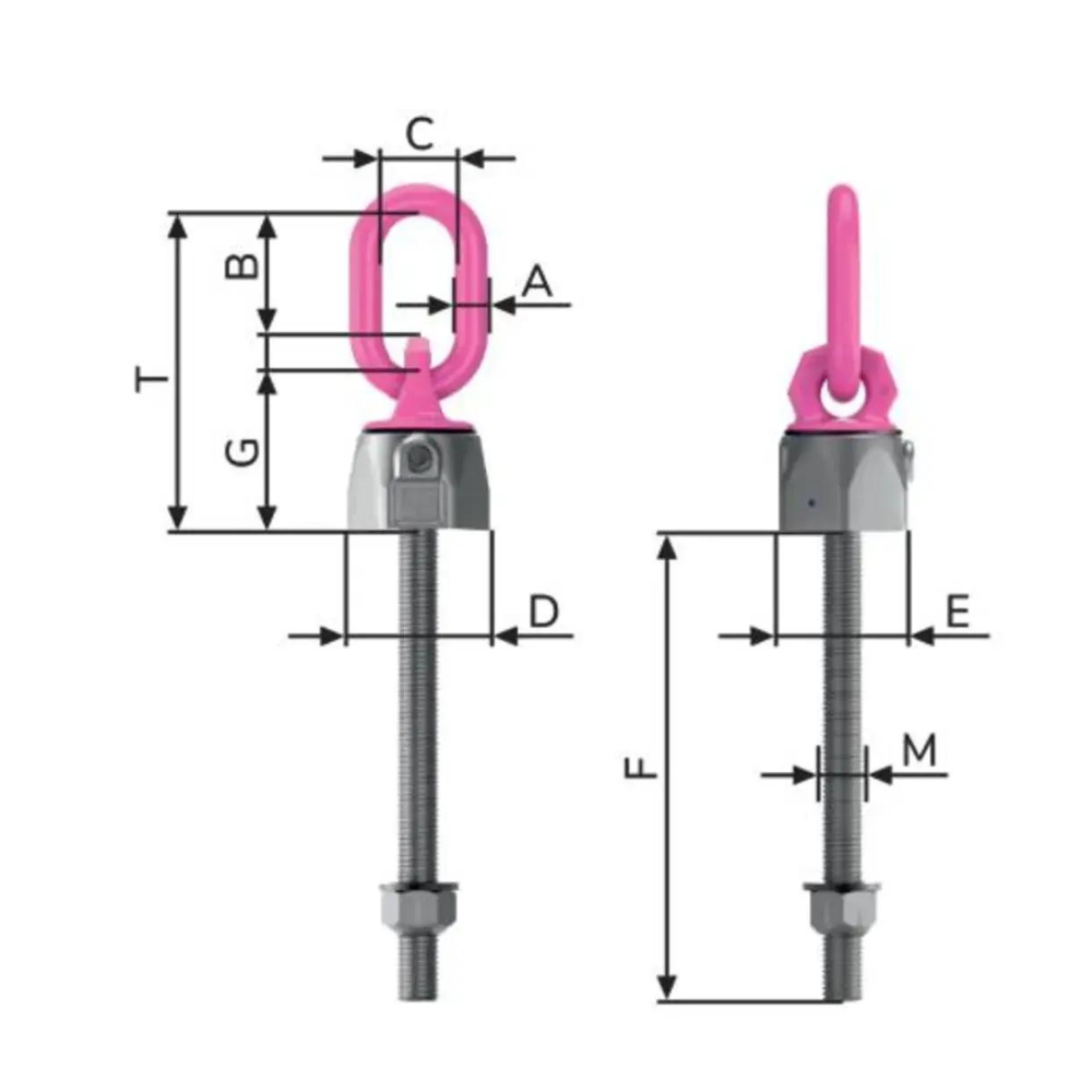 RUD VWBG-V Load Ring, Metric Thread with Variable Length – Lifting ...