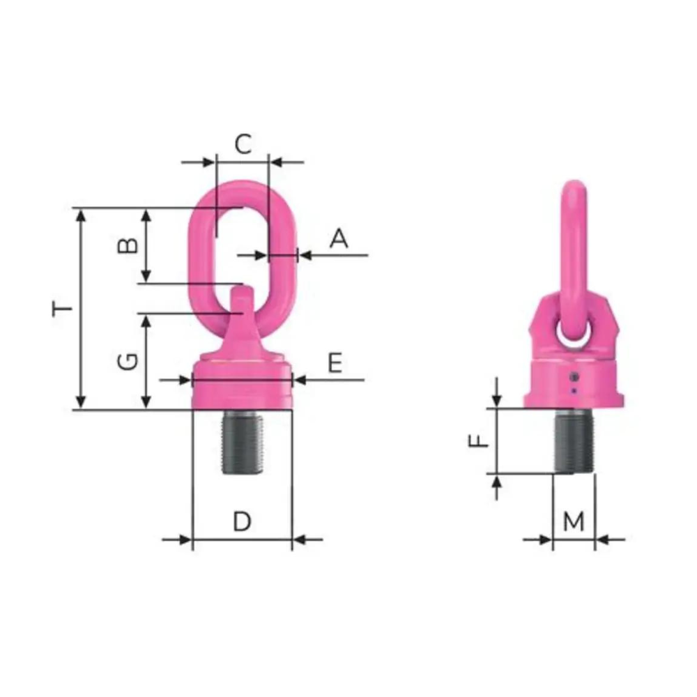 RUD VWBG Load Ring, Metric Thread