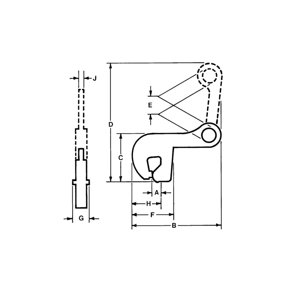 Renfroe ASTL Non-Locking Type Lifting Clamps