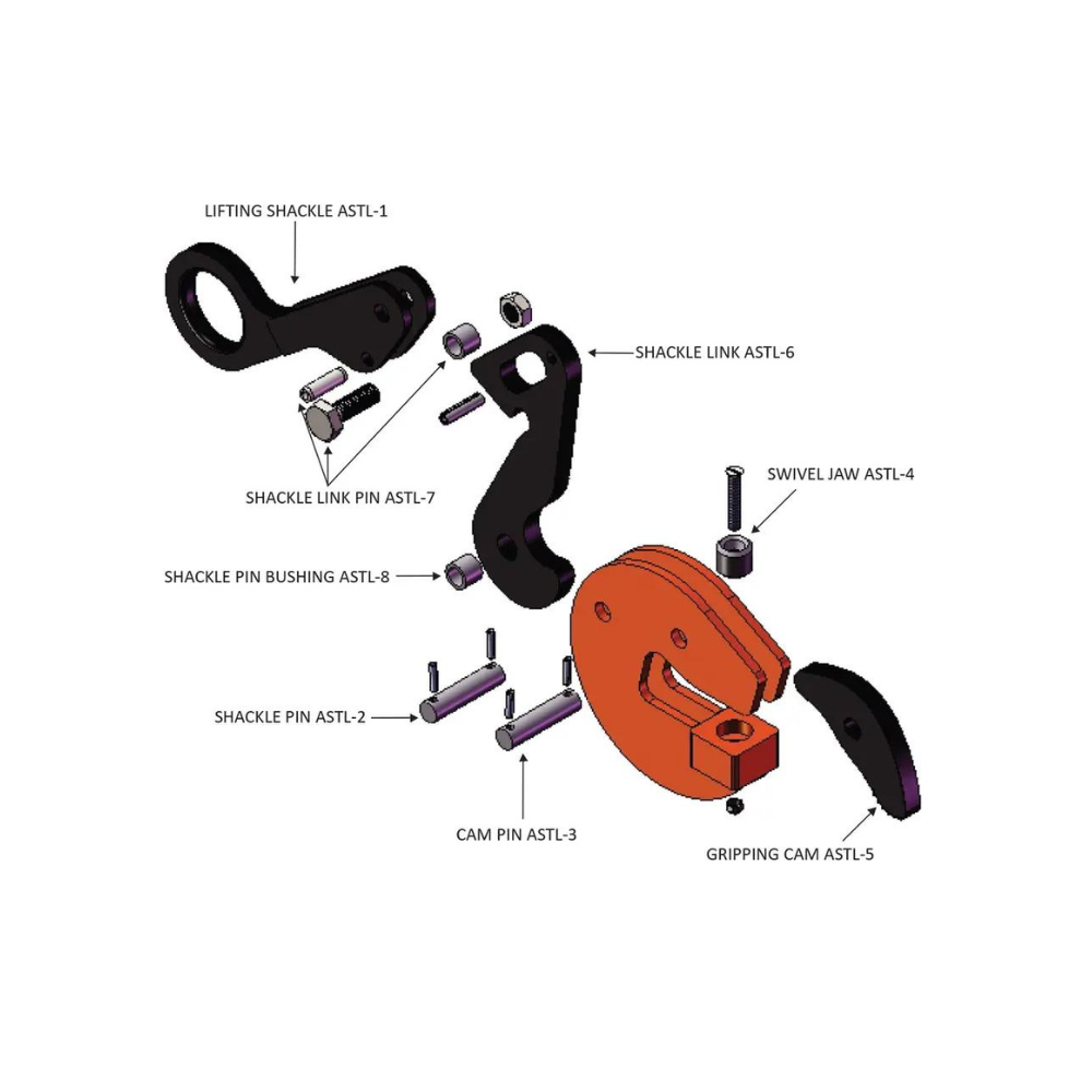 Renfroe ASTL Non-Locking Type Lifting Clamps