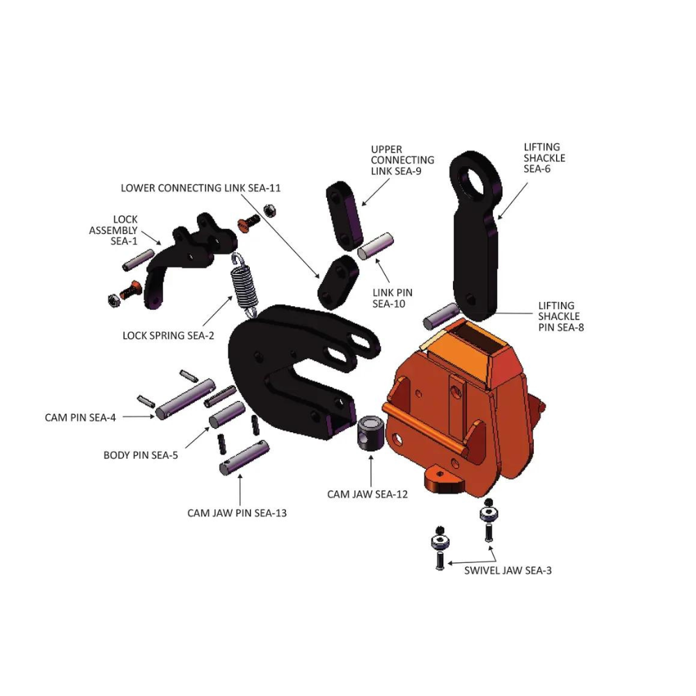 Renfroe SEA Locking Type Lifting Clamps