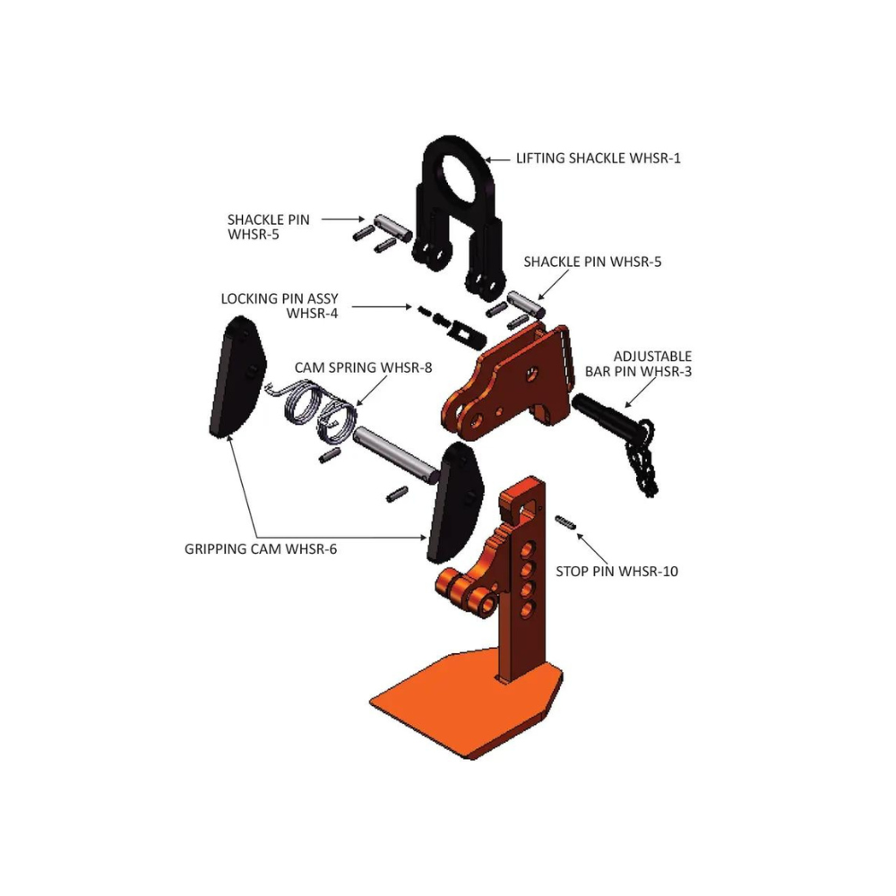 Renfroe WHSR Non-Locking Type Horizontal Lifting Clamps