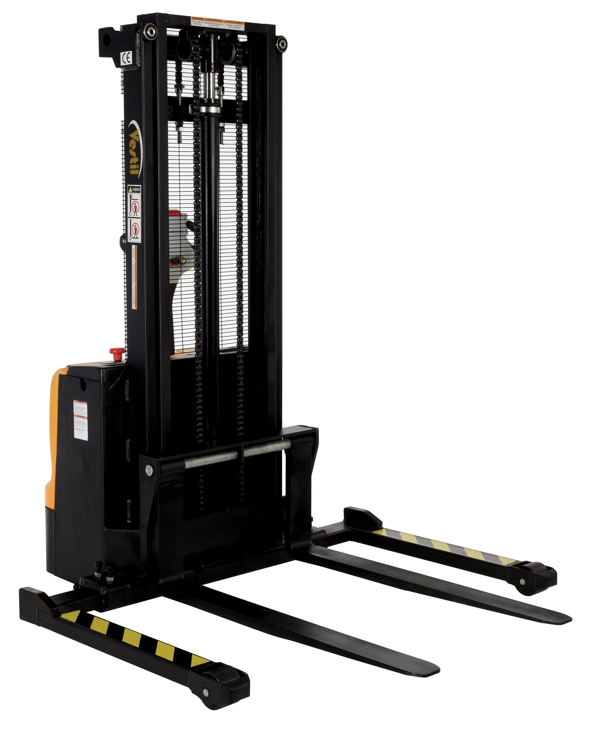 Vestil Double Mast Stackers with Powered Drive and Powered Lift