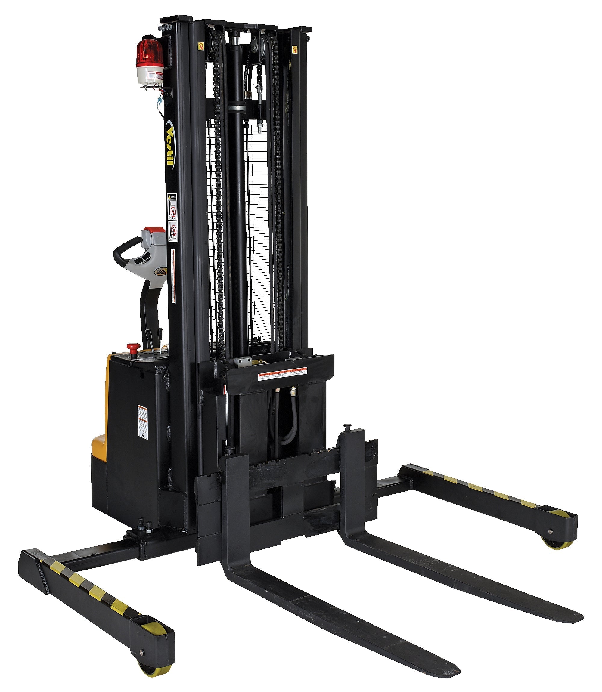 Vestil Powered Stacker with Power Drive, Power Lift, & Power Fork Reach